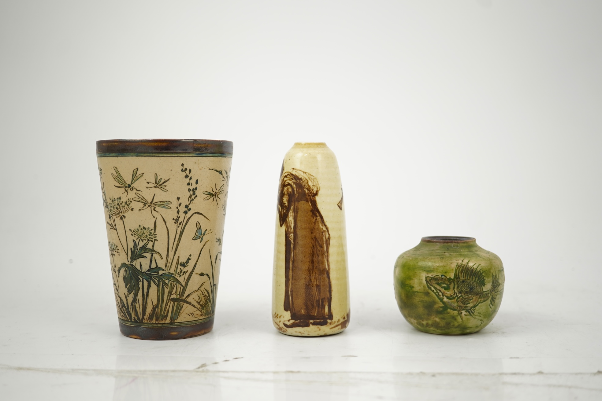Martin Brothers: A group of three small wares